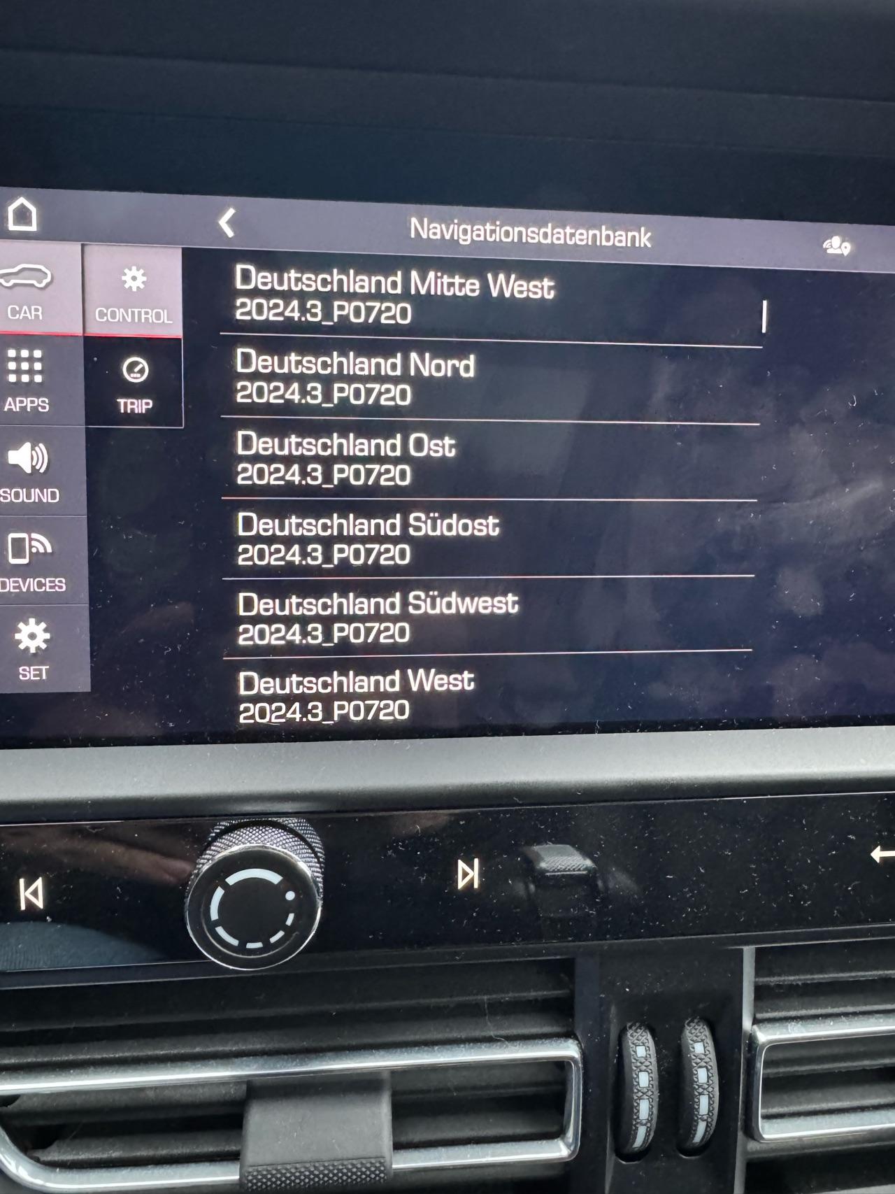 Cayenne E3. 2 software update