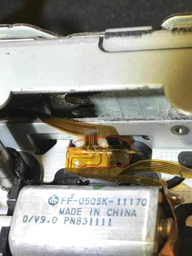 Verklebtes und verlötetes 4-Pin Kabel