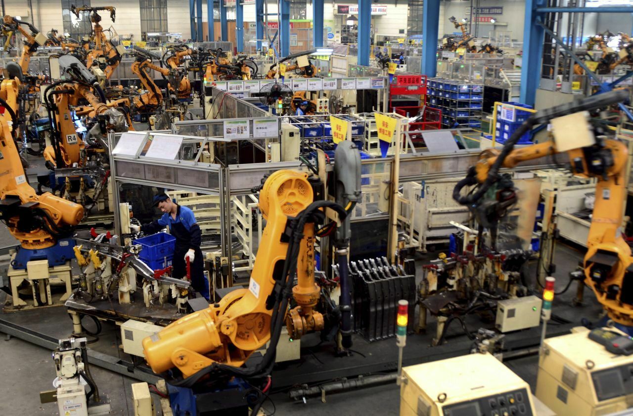 Autoteile-Fabrik in Dafeng City, Jiangsu: Die chinesischen Autobauer haben ihre Wachstumsprognose von sieben auf drei Prozent gekürzt