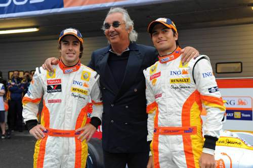 Ex-F1 Team: Alonso, Briatore, Nelson jr.