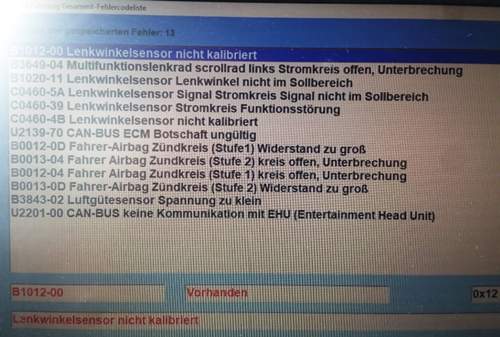 Fehlerliste