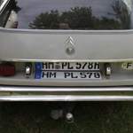 Die vielseitig zu öffnende Heckklappe des Citroën DS 21 Break des Baujahres 1972