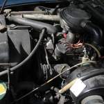 Der Motorraum des Citroën DS 21 des Baujahres 1967