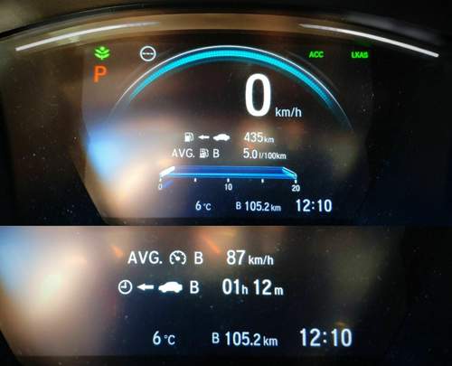 Langsame Autobahnfahrt