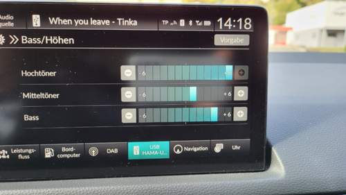 Sound settings