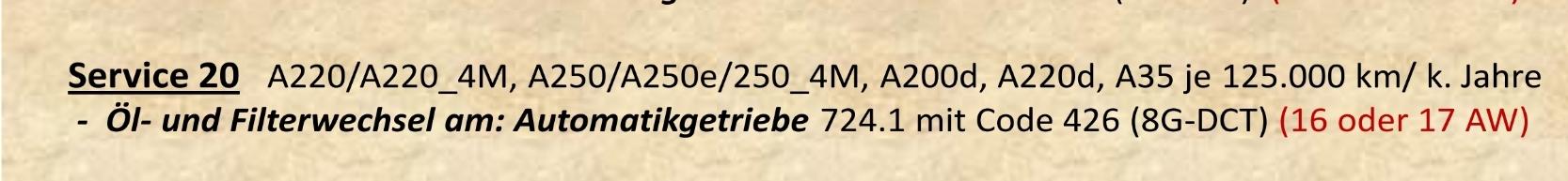 CLA 200d oder 220d 8DCT Getriebe anfällig / Service / Allgemein