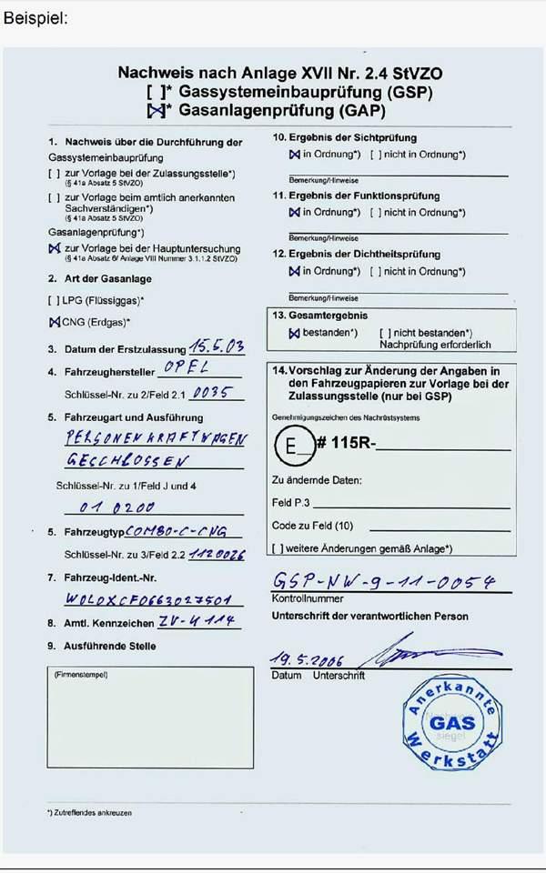 CNG TÜV - Neue Vorgaben?