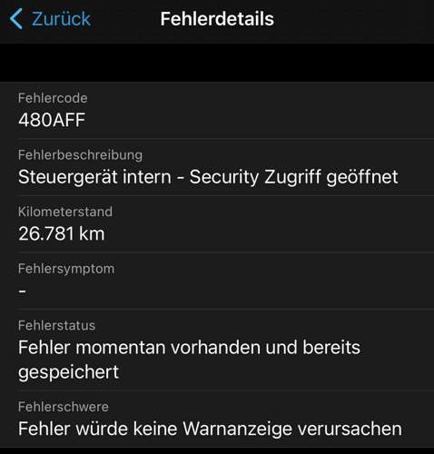Fehlercode