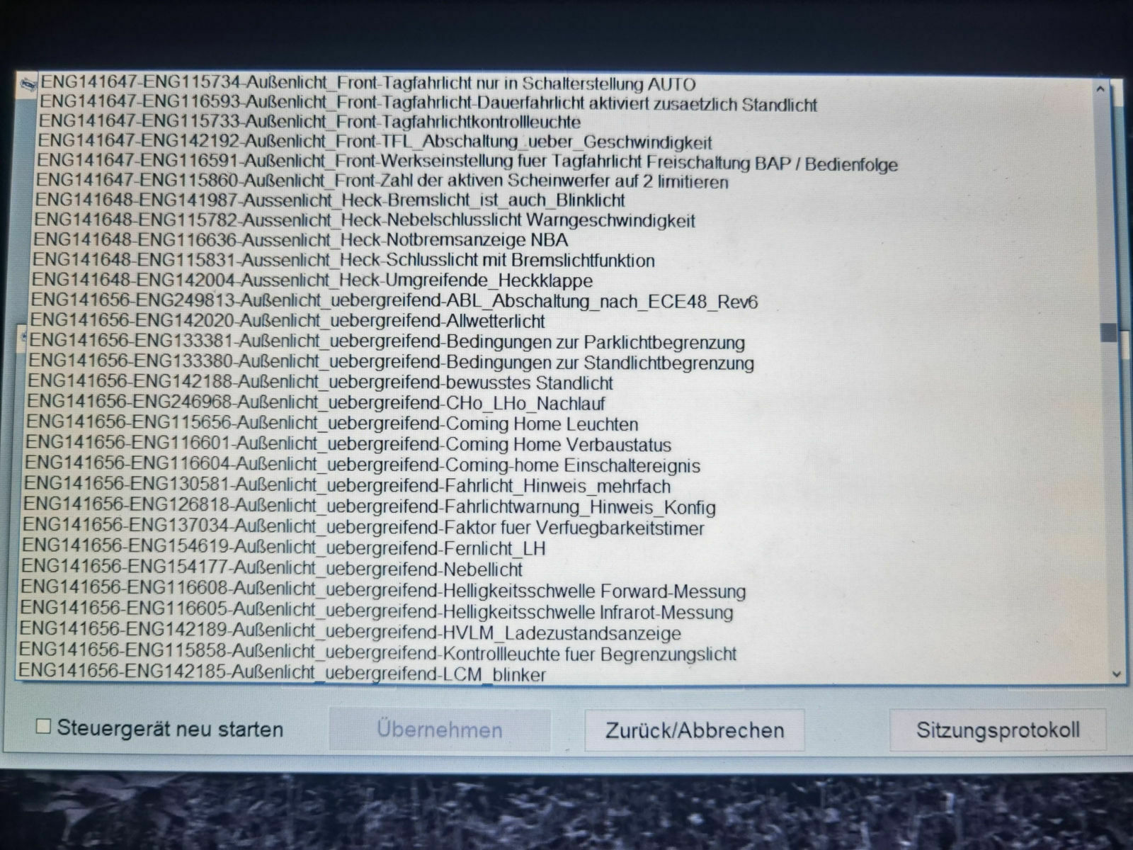 Codierungen A1 GB
