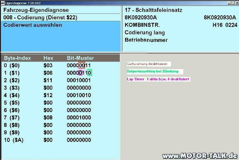 Codierungen hier sammeln