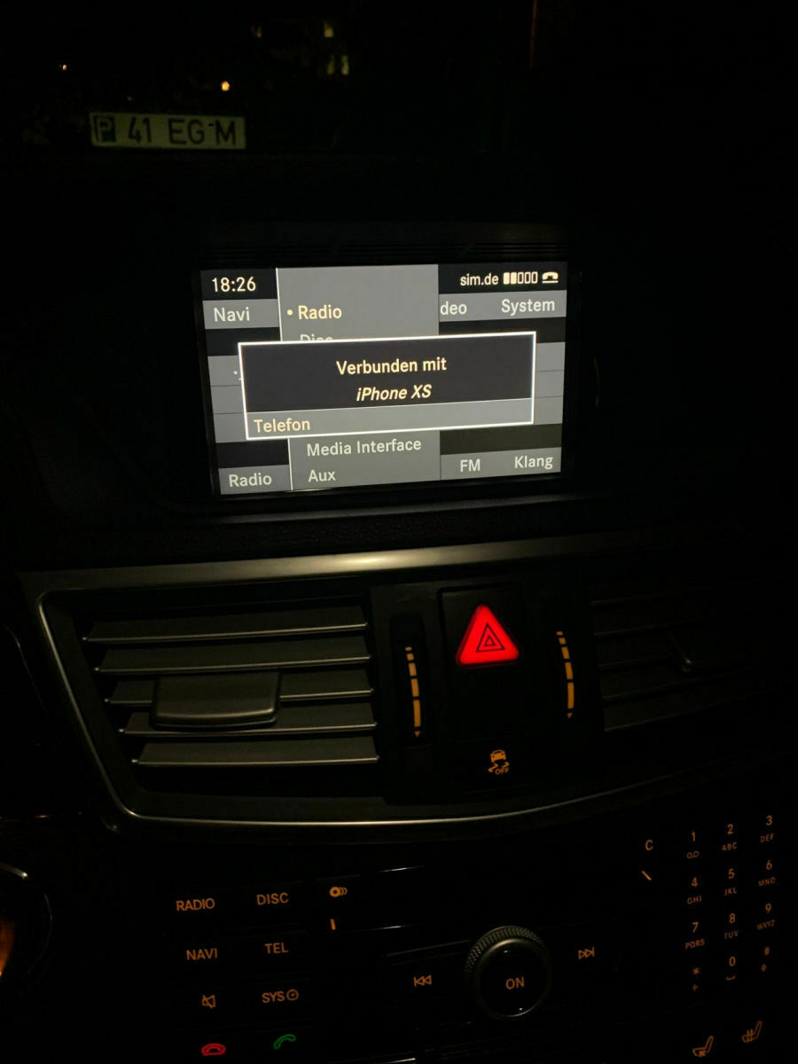 Comand NTG-4 zeigt Software Update