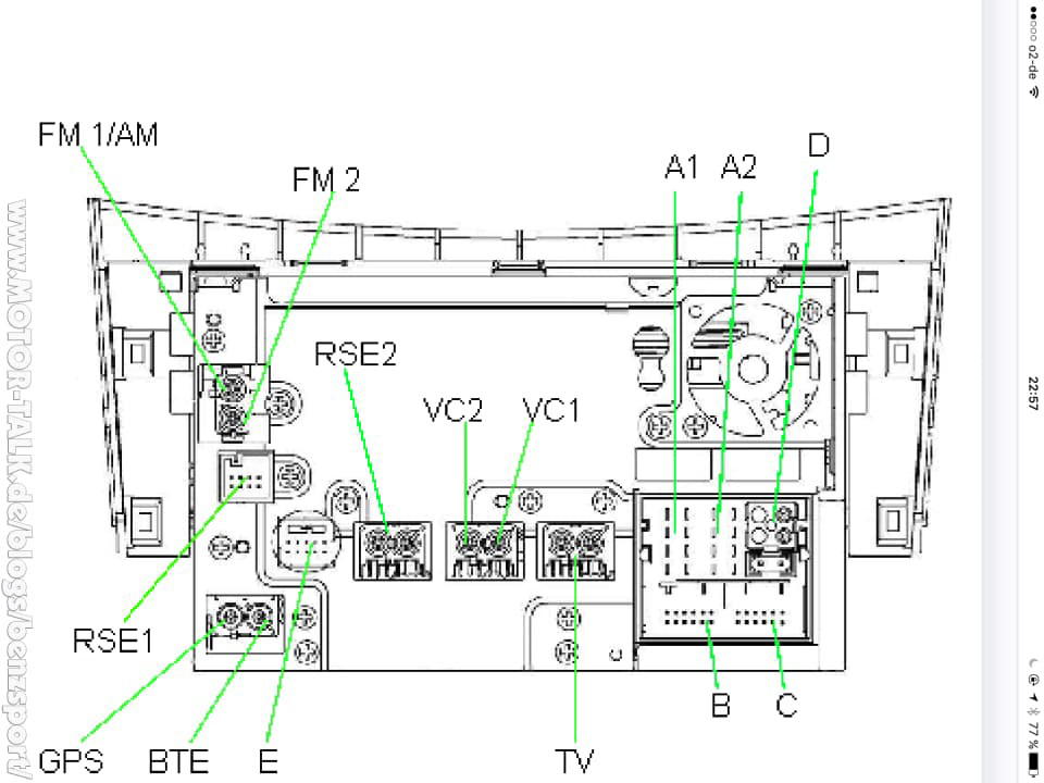 Comand NTG4.0 Anschluß Belegung