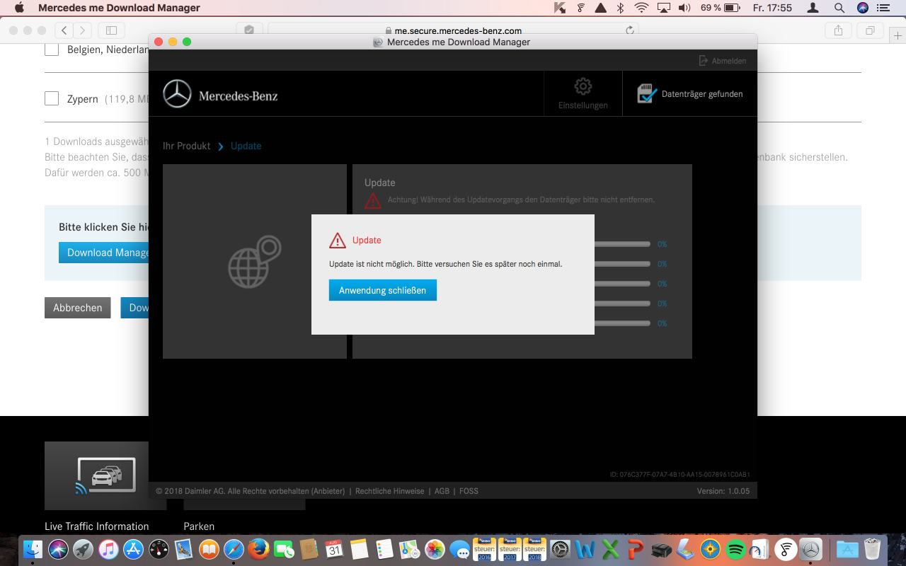 Comand Online Kartenupdate