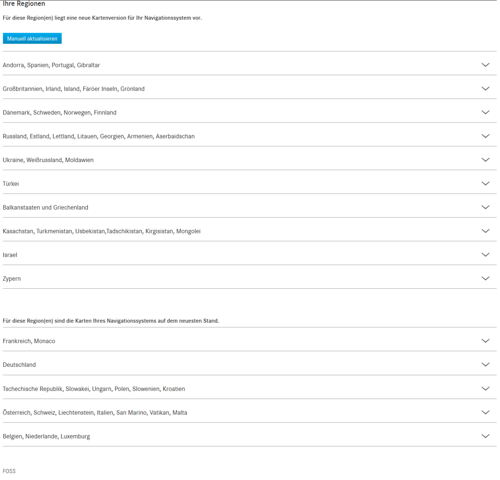 Kartenupdate