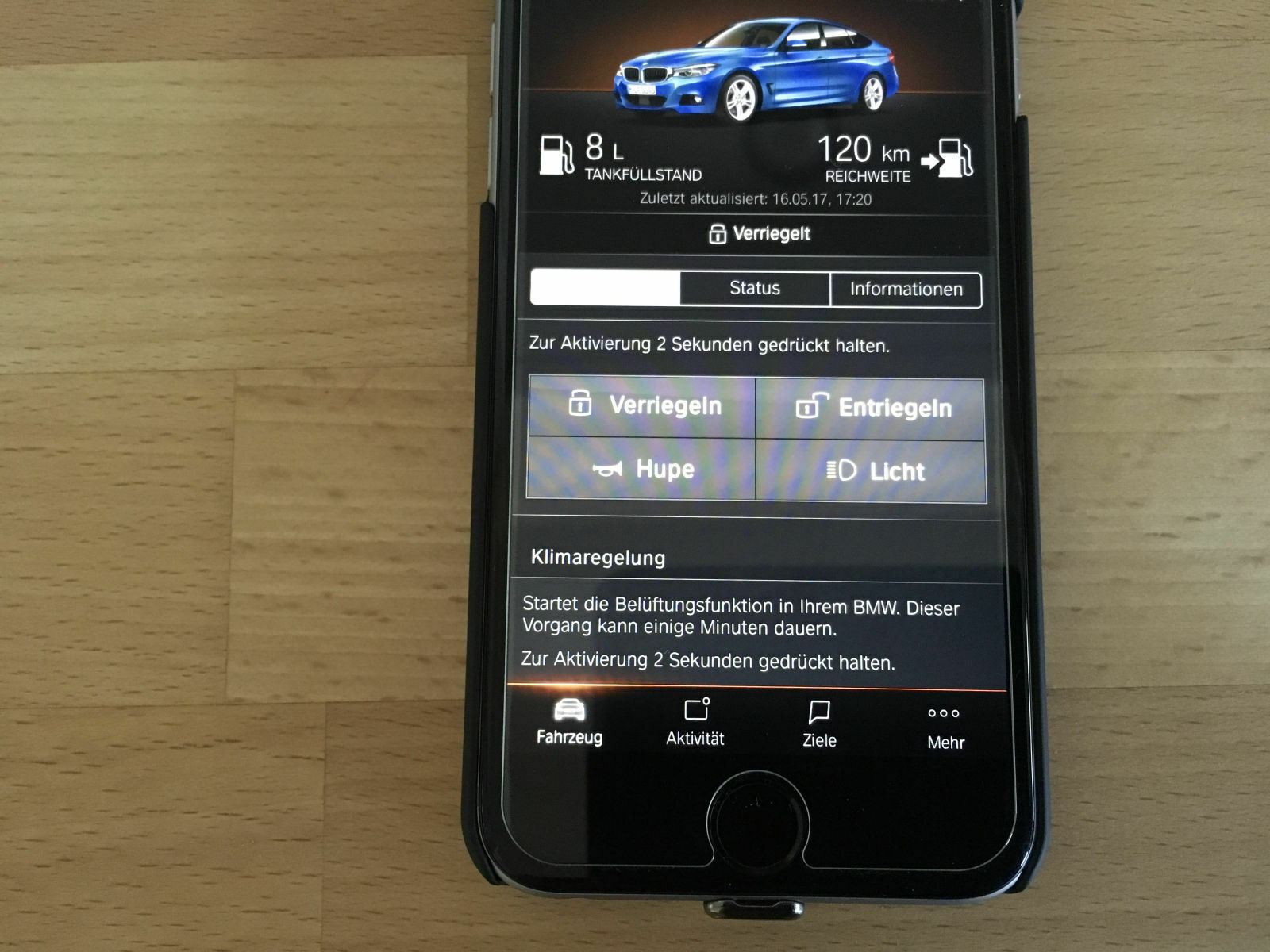 Connected app für iPhone