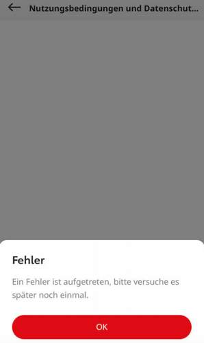 Connected Services Fehler