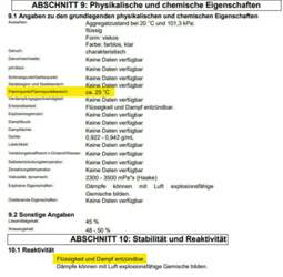 Datenblatt-abschnitt 9