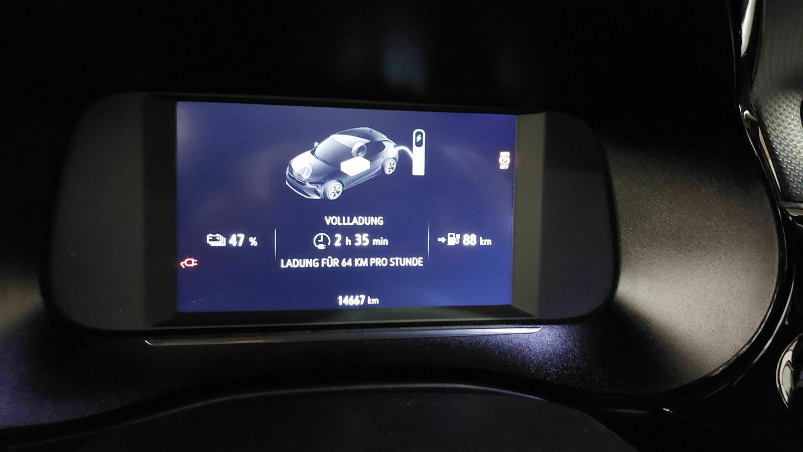 Corsa-e lädt nicht mit voller Geschwindigkeit
