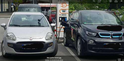 Einer parkt falsch-