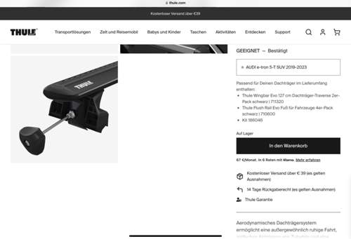 Thule Dachträger