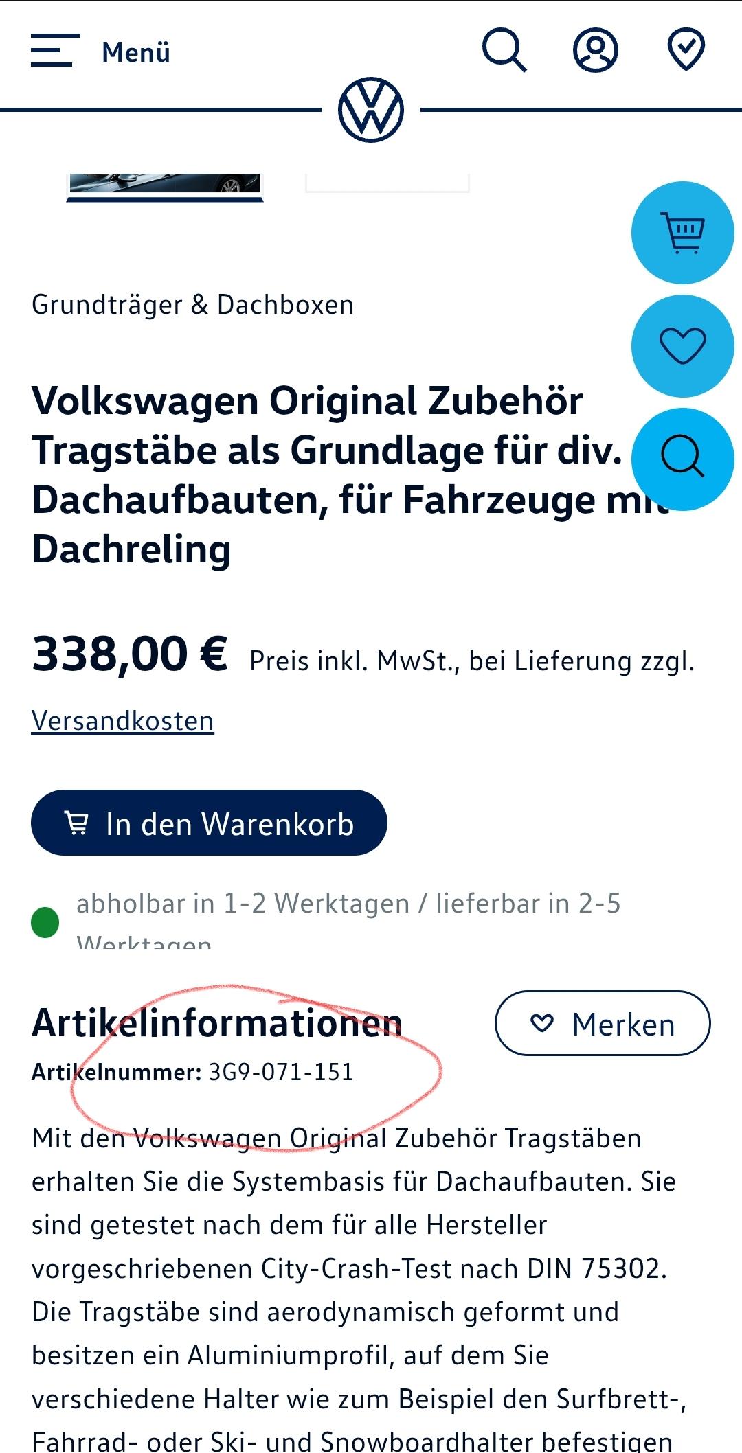 Dachträger