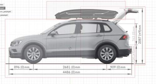 Tiguan 2 mit Thule Motion 3 XXL LOW