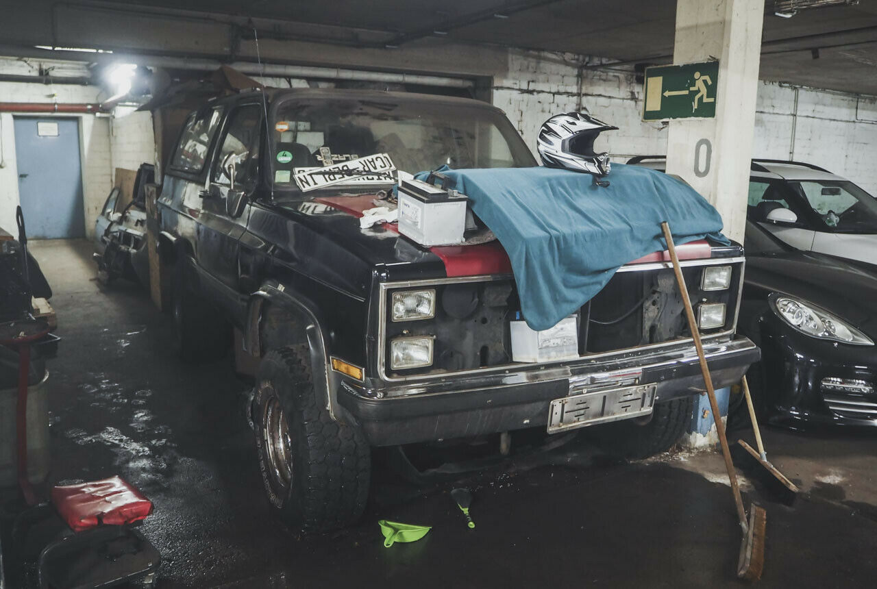Diesen Chevrolet Blazer will Daniel Lehmann aufwändig umbauen. Auf den Rahmen soll die Karosserie seines ersten Autos kommen, das er als junger Mann in Israel fuhr: ein Willys Jeep Station Wagon