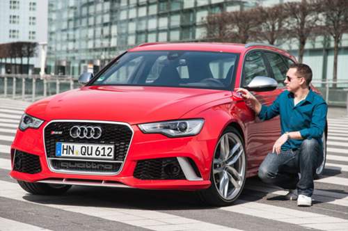 Zaghaftes Annähern: Der Audi RS6 ist das stärkste Auto, das ich bisher gefahren bin