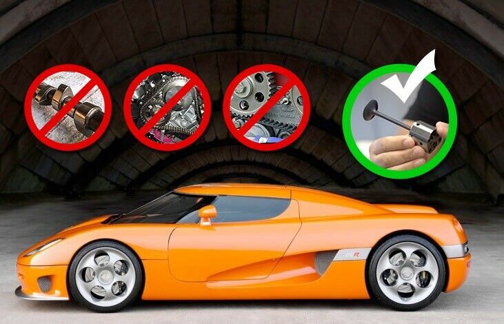 In Zukunft haben Nockenwelle und mechanische Ansteuerungen ausgedient: Koenigsegg will Ventile pneumatisch ansteuern.