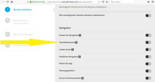 Tankstellenpreise-me-connect-dienste
