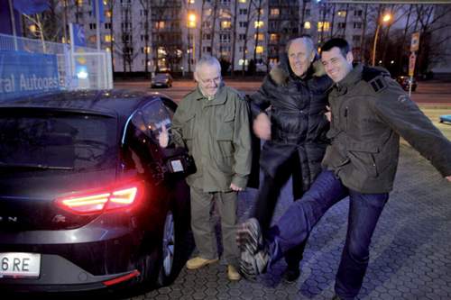 Nach dem Messen: Team Stuck-Westermann freut sich über den Sieg.