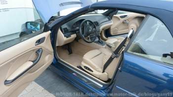 Probefahrt Cabrio 325 Mystique-blau/beige