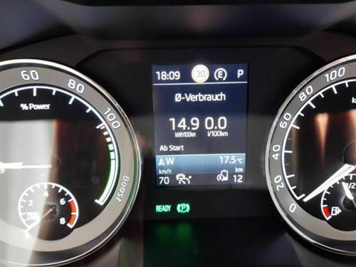 62 km elektrisch geschafft bei 14,9 kWh/100 km