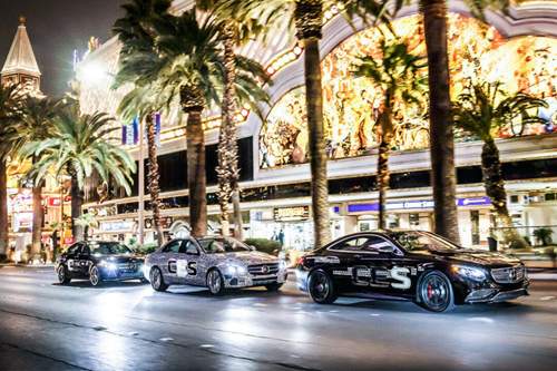 Drei Limousinen in Las Vegas: Mercedes testet die autonomen Fähigkeiten der E-Klasse