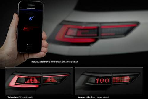 Bei einem Workshop zum Thema Licht zeigte VW diese Rückleuchte. Vermutlich handelt es sich um das erste offizielle Bild zum Golf 8