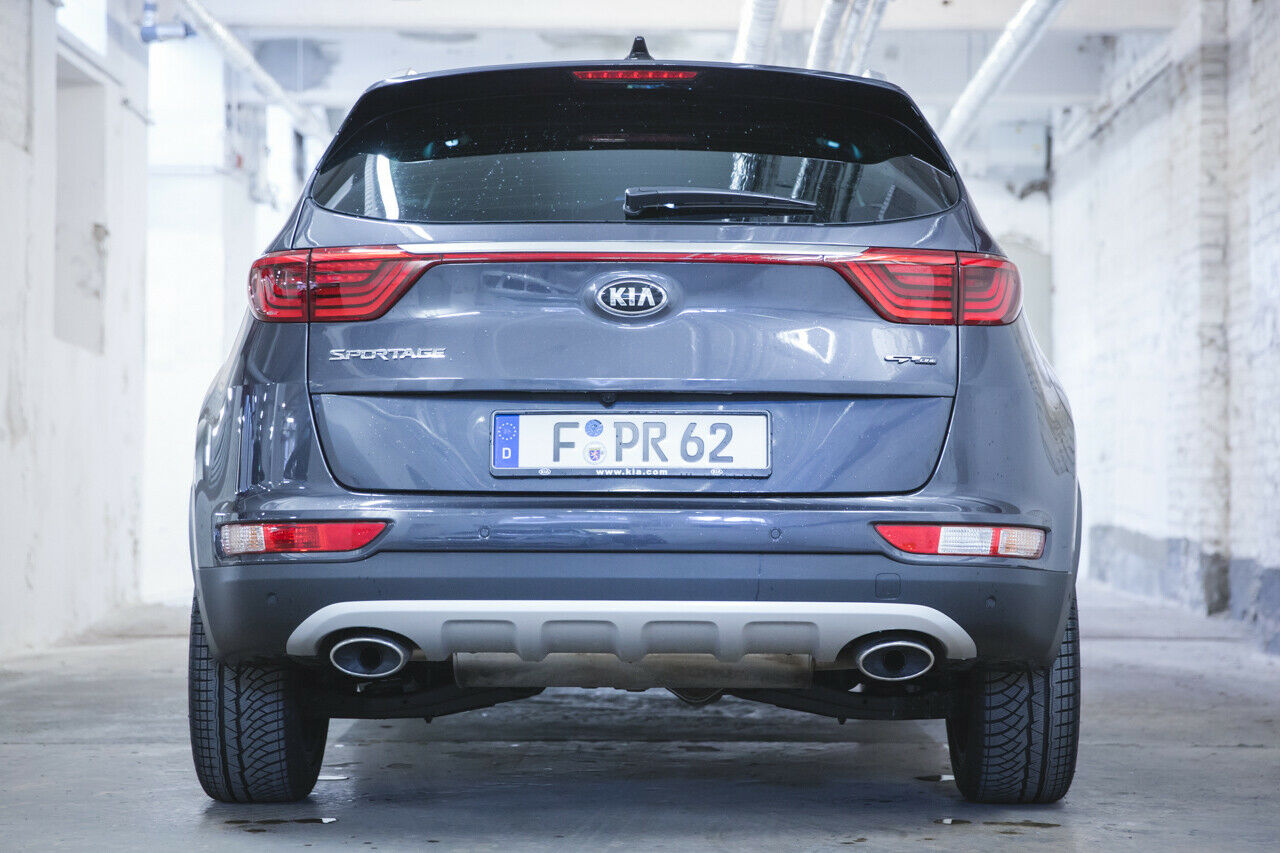 Der Doppel-Auspuff ist in der GT-Line serienmäßig
