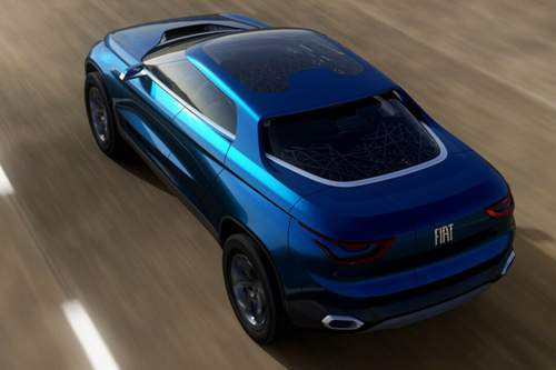 Von oben wirkt die Studie wie ein langes Cabriolet mit aufgesetztem Hardtop