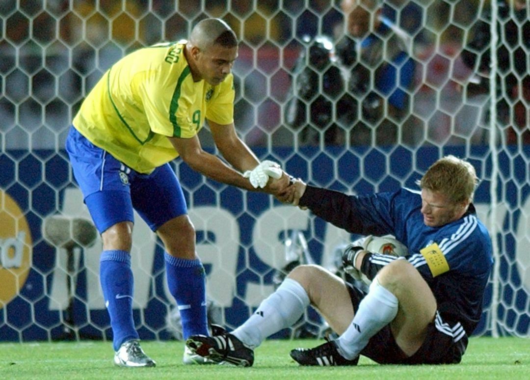 Oliver Kahn und Ronaldo