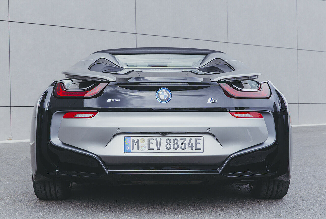 Der BMW i8 Roadster: Heckansicht