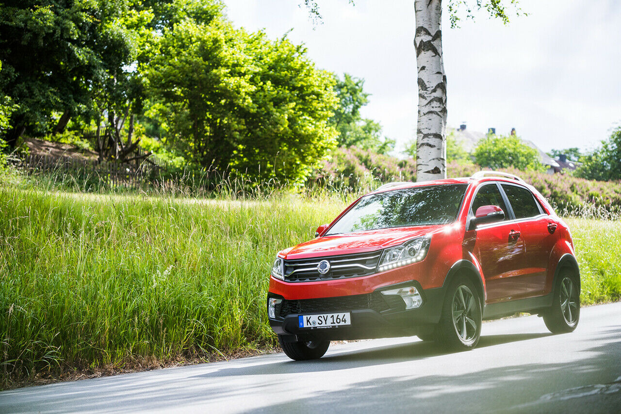 Der Exot im Segment der Kompakt-SUV: Der 4,40 Meter lange Ssangyong Korando