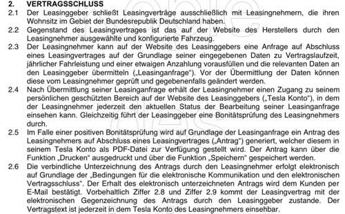 Vertragsschluss