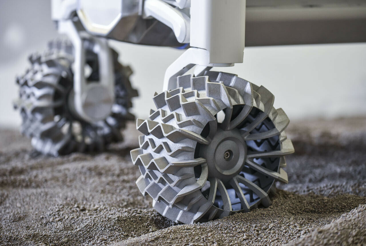 Die Forscher experimentieren mit unterschiedlichen "Reifen"-Profilen
