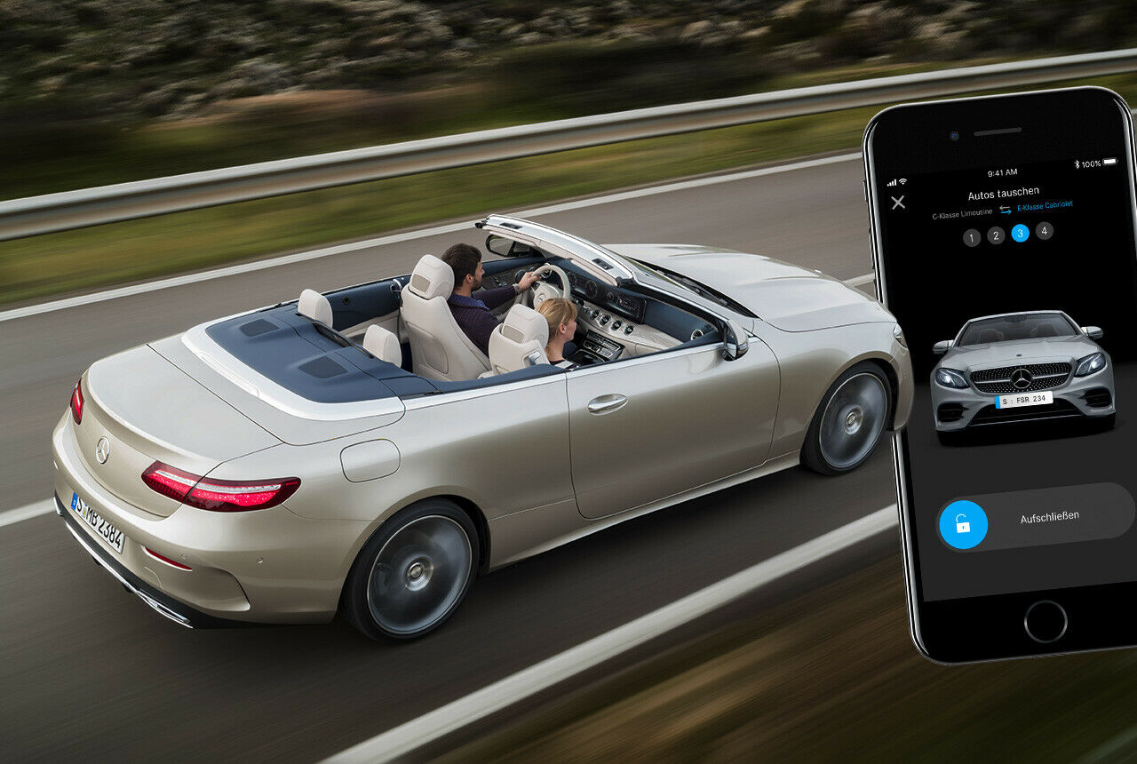 Cabrio für den Wochenendausflug? Mercedes beginnt im März 2018 mit dem Pilotprojekt "Mercedes me Flexperience"