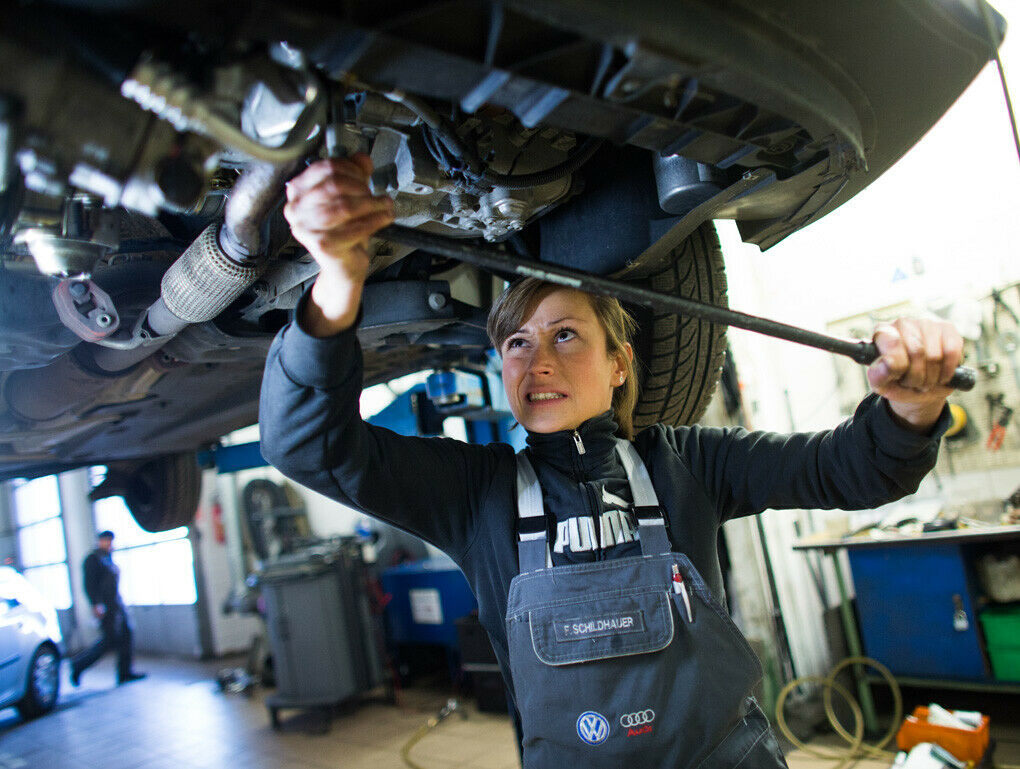 Die 24-jährige Franziska bei der Arbeit