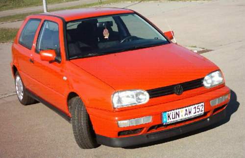 Machs gut aufregender roter Golf!