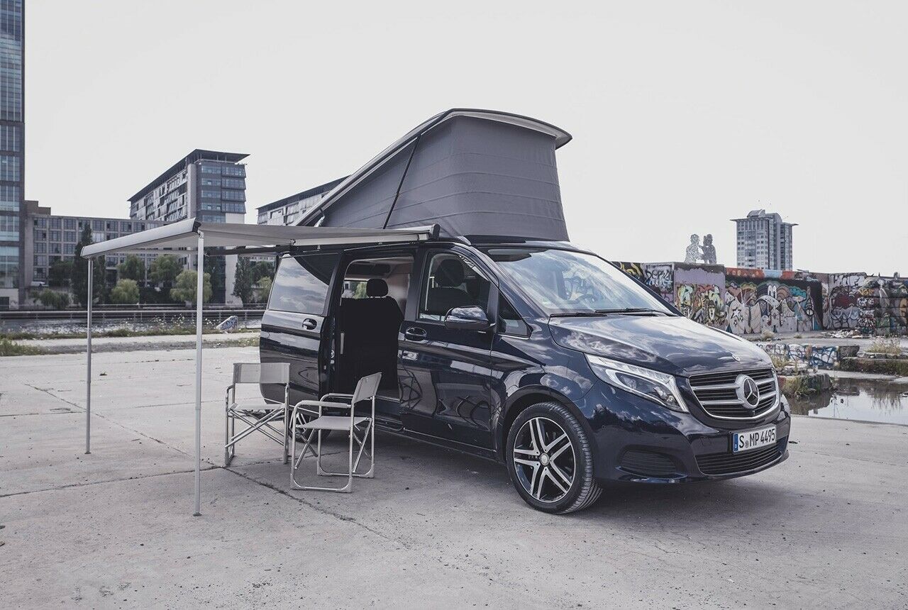 Die Mercedes V-Klasse Marco Polo ist die eleganteste und teuerste Variante im Test