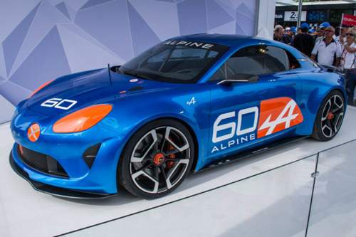 Renault Alpine: Der Sportwagen mit Mittelmotor stand als Prototyp bereits auf einer Bühne in Le Mans. Messeeinsatz in Frankfurt: wahrscheinlich