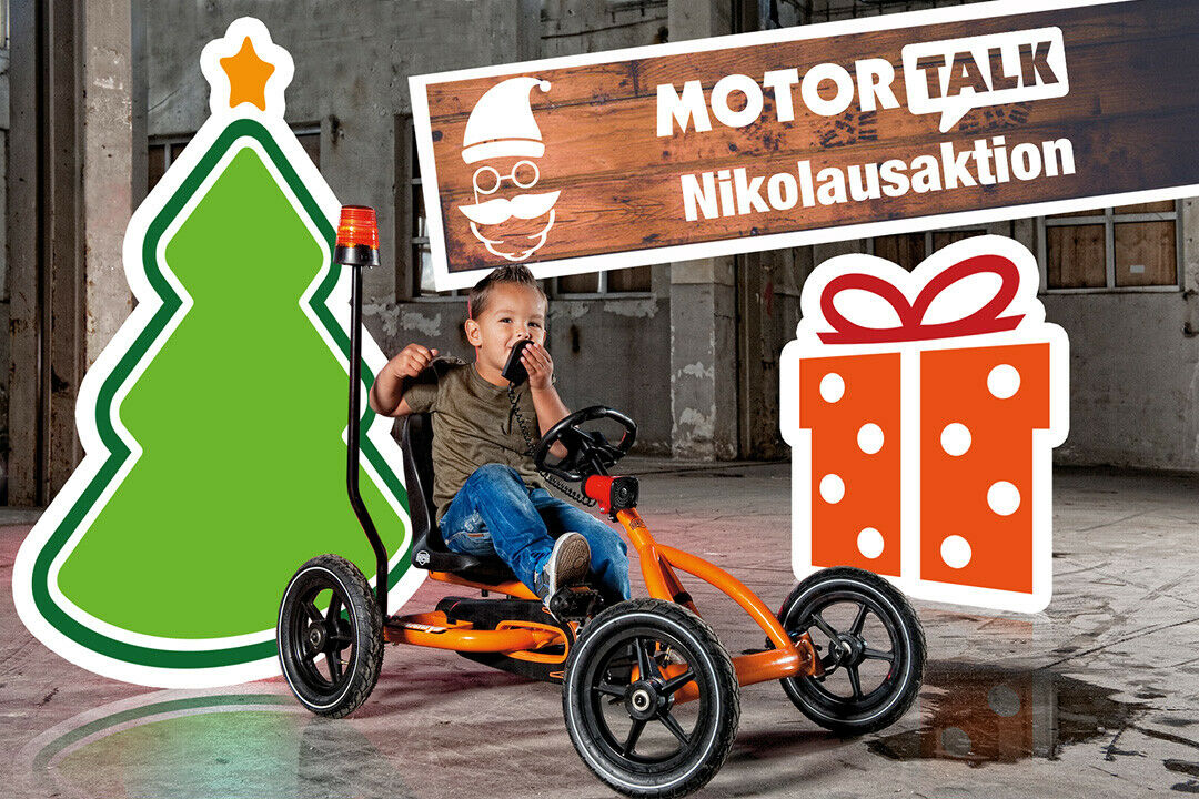 MOTOR-TALK verlost zum Nikolaustag fünf "Pedal-Gokarts" der Marke Berg. Der Gesamtwert der Preise beträgt mehr als 1.400 Euro