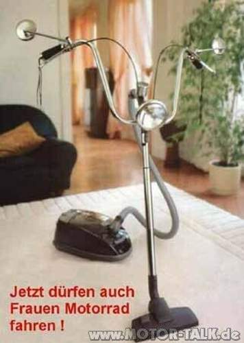 Frauenmotorrad