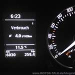 Verbrauch Arbeitsstrecke